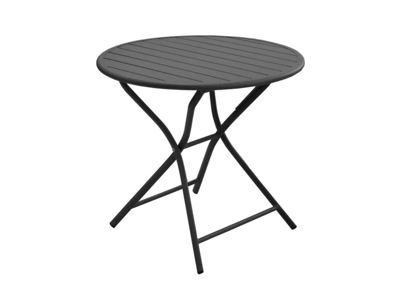 GUÉRIDON GLOBE Ø 80 PLIANT  GRAPHITE