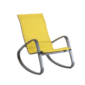 Rocking chair Cano : jaune