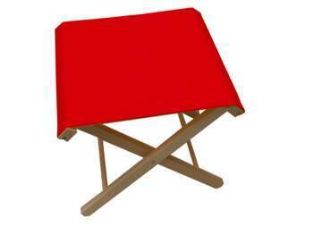 Tabouret Pliant Monte Carlo Rouge Carmin