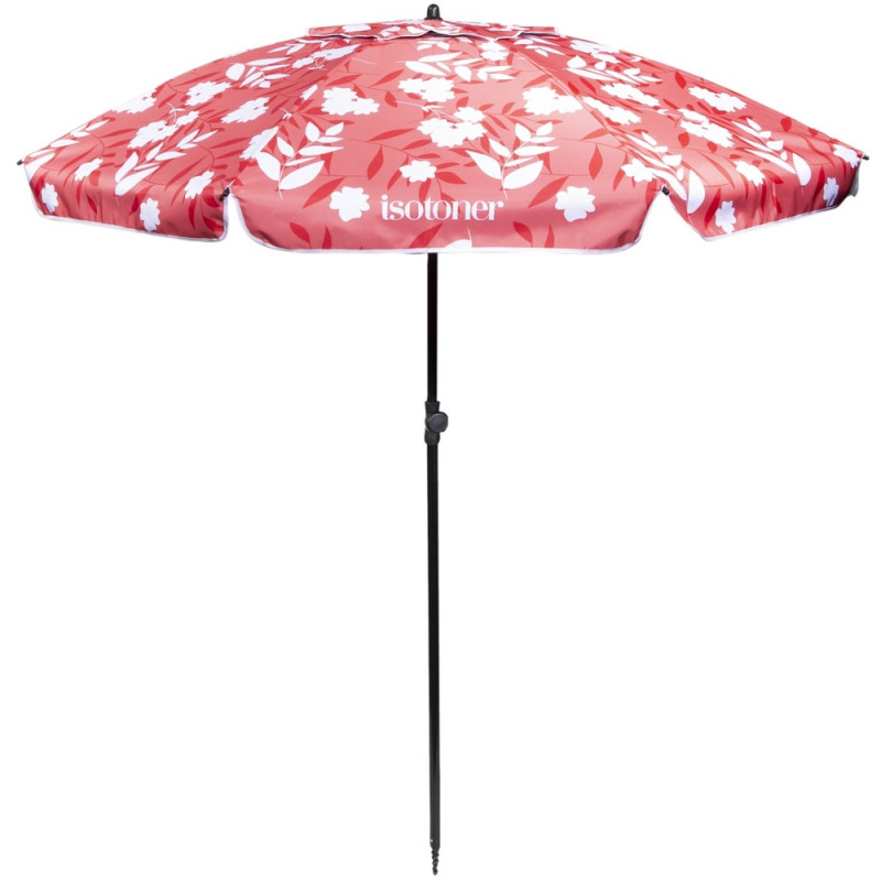 Parasol de plage inclinable Fleurs tropicales - D.