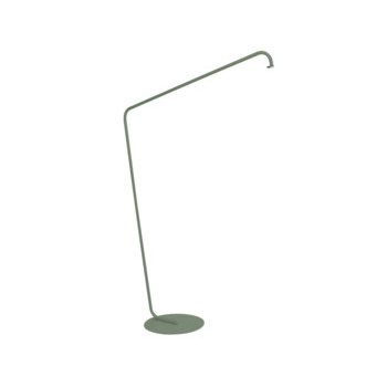 Pied de lampe déporté BALAD en métal vert cactus -