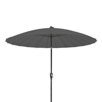 Parasol Shanghai en toile anthracite avec protecti