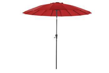 Parasol Shanghai en toile rouge avec protection UV