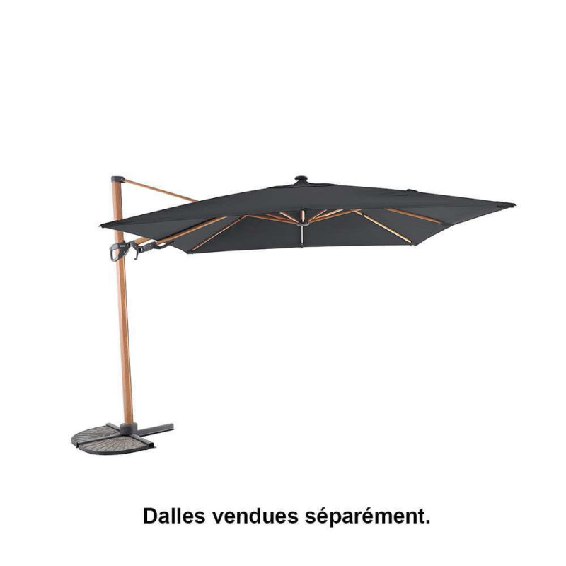 Parasol déporté Led Solis anthracite