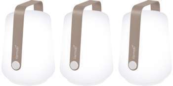 Lampe nomade Balad en plastique muscade H. 13,5xD.