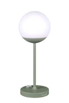 Lampe nomade rechargeable MOON verte en aluminium