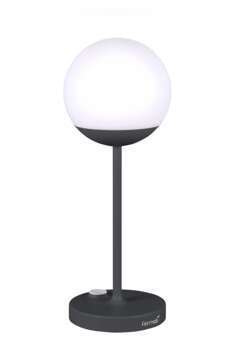 Lampe nomade rechargeable MOOON! carbone en alumin