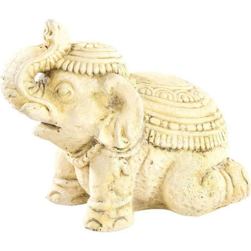 Statue zen éléphant hindou en pierre reconstituée