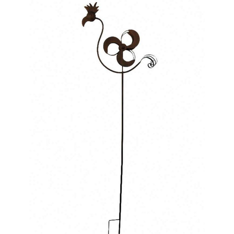 Tuteur oiseau exotique : métal, H.61cm