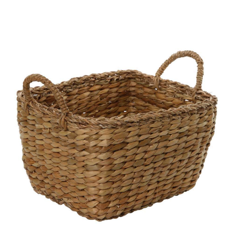 Panier Argos carré marron clair - L. 30xl. 26xH. 1