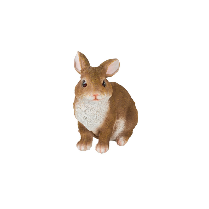 Statue de lapin, en polyrésine - H. 20,5cm