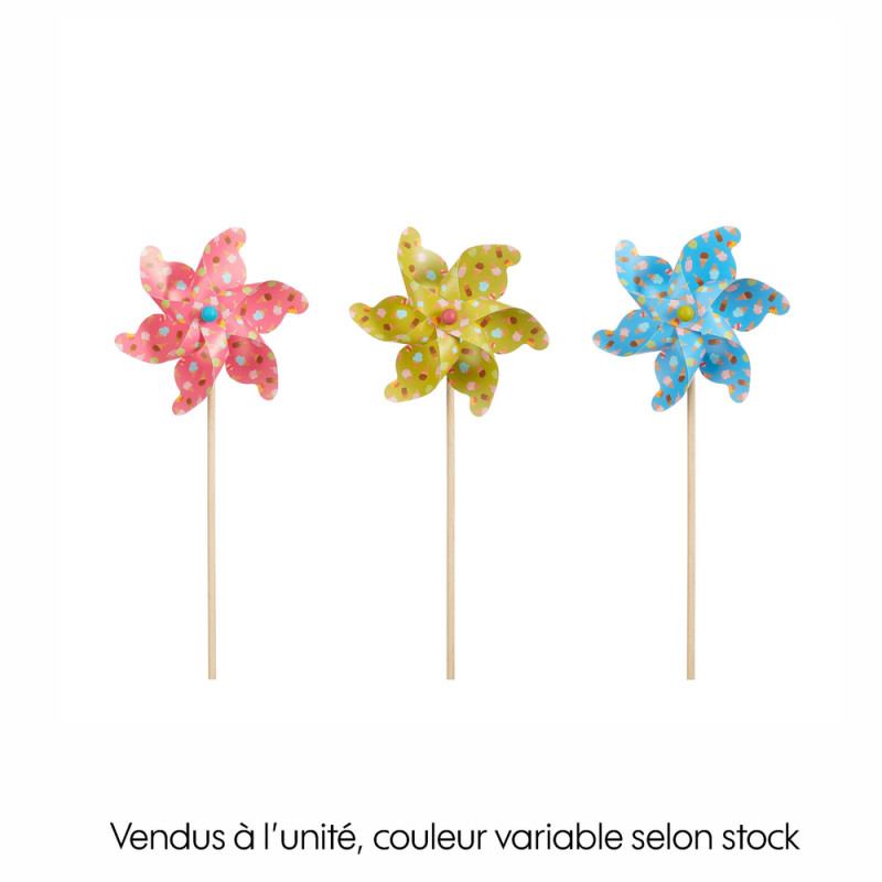 Moulin à vent, plusieurs coloris disponibles - L.