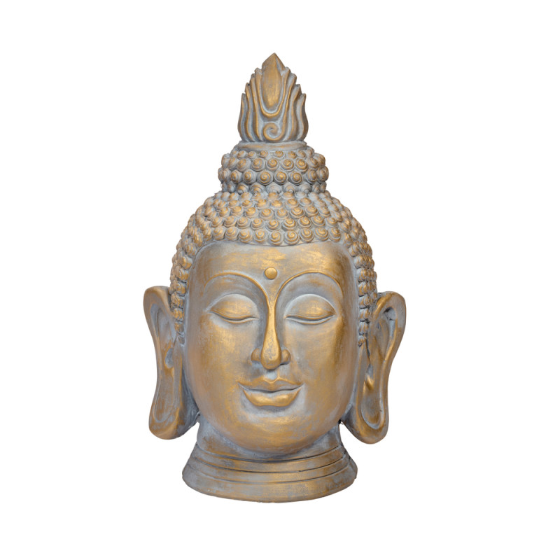 Sujet Tête de Buddha XL, en céramique - L50xl32xH5