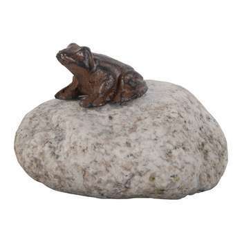 Petit animal sur galet, en fonte