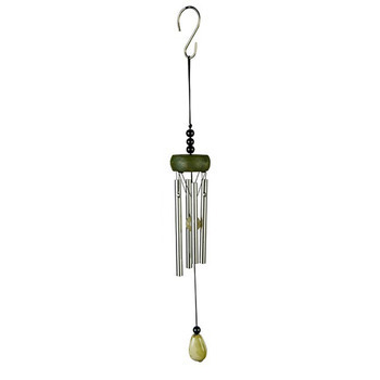 Carillon Mini Gemme en aluminium argenté - D. 3xH.