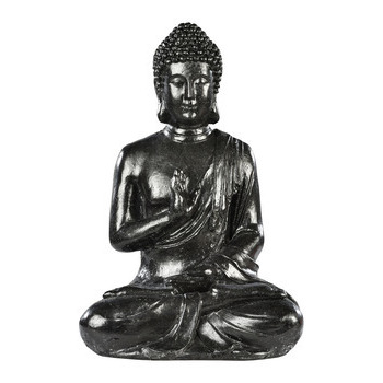 Bouddha Hindou en pierre reconstituée, ton ciré ar