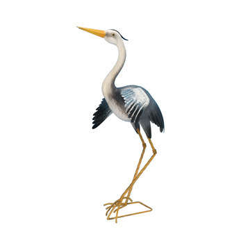 Heron Envol, métal : H.68 cm