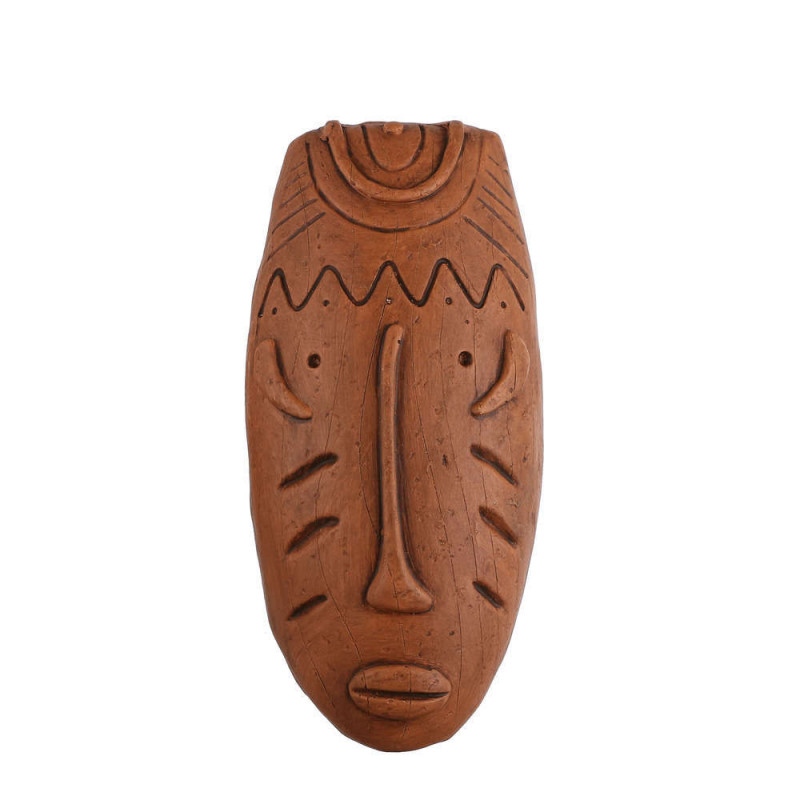 Deco Masque Terra L. 17,5xL. 6,5xH. 7cm