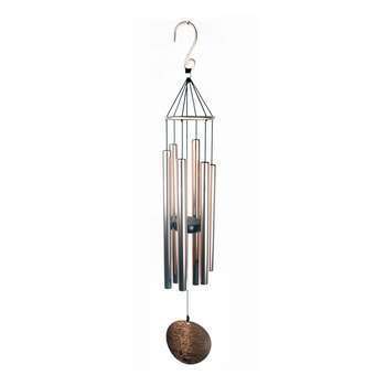 Carillon à vent en aluminium cuivre - H. 71 cm