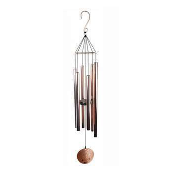 Carillon à vent en aluminium cuivre - H. 91 cm