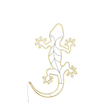 Néon Lezard couleur  blanc