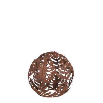 Boule déco : rouille, fer, d.17cm