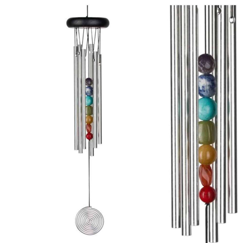 Carillon 7 Chakras en aluminium multicolore - H. 4