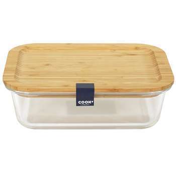 Lunch box en verre et bambou L. 104 cl