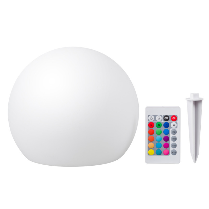 Boule lumineuse solaire multicolore H23 x Ø25 cm