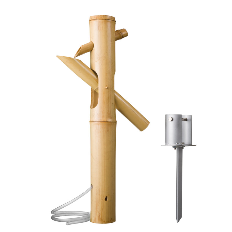 Cascade bambou II pour bassin - H. 70 cm