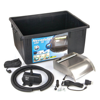 Kit cascade inox Nevada pour bassin : 1 lame d'eau
