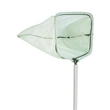 Epuisette mailles fines, manche aluminium : 118 cm
