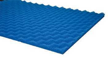 Mousse ondulée fine de filtration 100x50x2cm