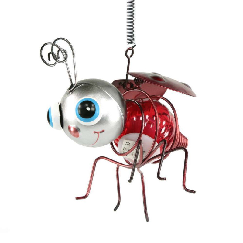 Suspension lampe solaire - Abeille ou Coccinelle -
