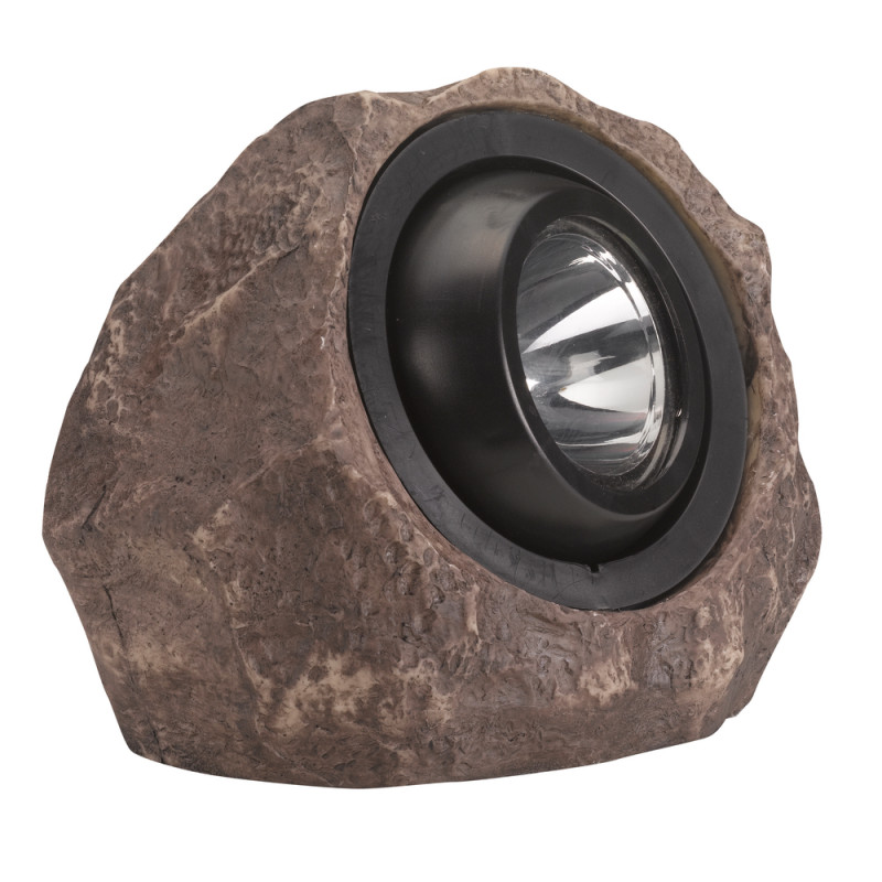 Spot de jardin Rocher Jumbo 15 lm en résine gris -