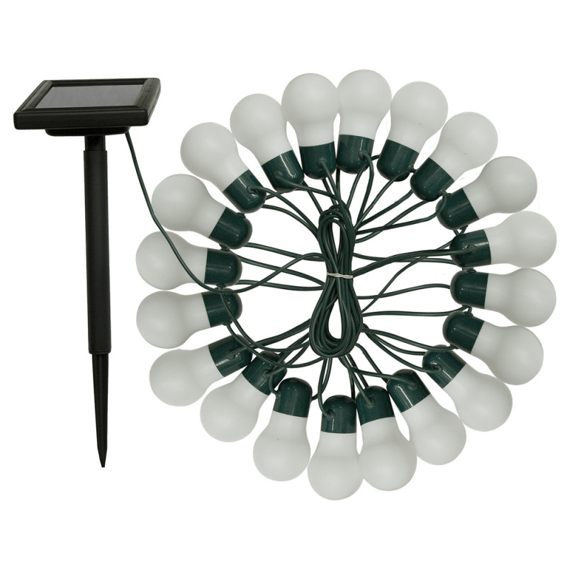 Guirlande solaire LED Partylight , avec 20 ampoule