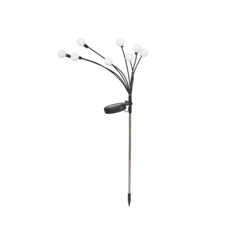 Balise solaire GloGlobes - 8 tiges LED, coloris bl