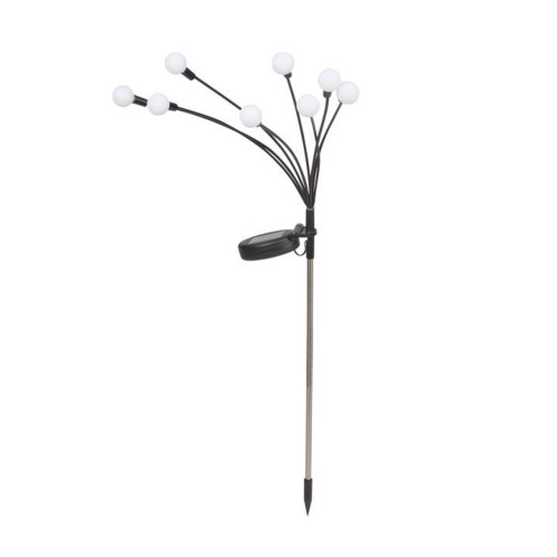 Balise solaire LED multicolore GloGlobes, 8 tiges
