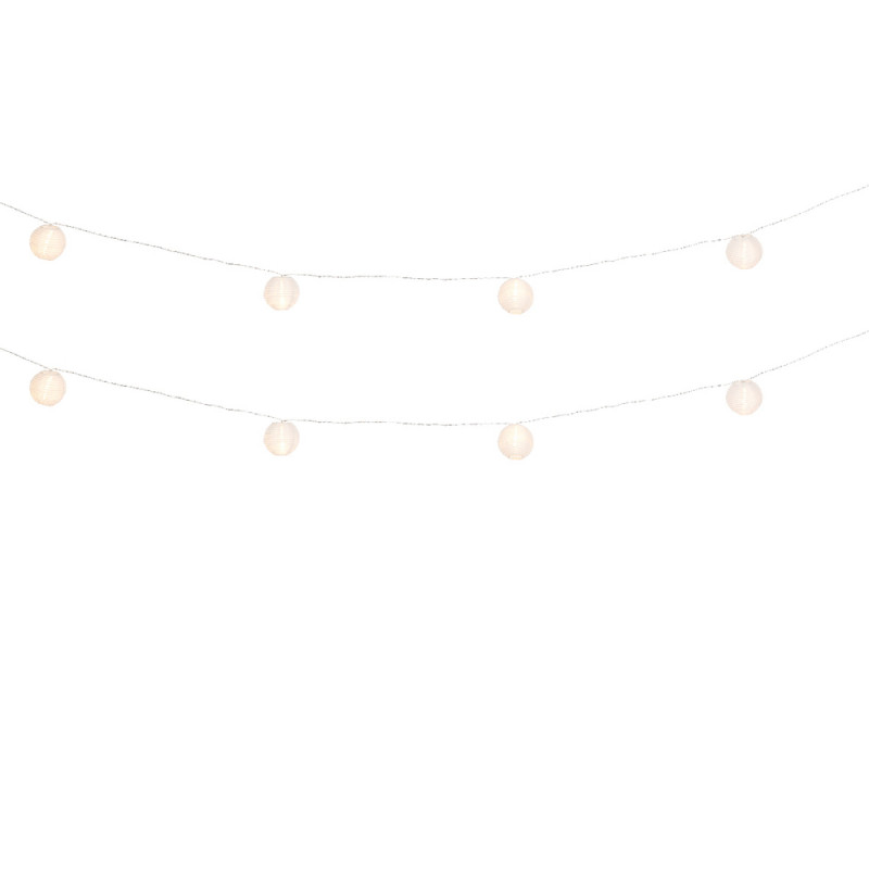 Guirlande décorative, 20 ampoules LED, blanc chaud