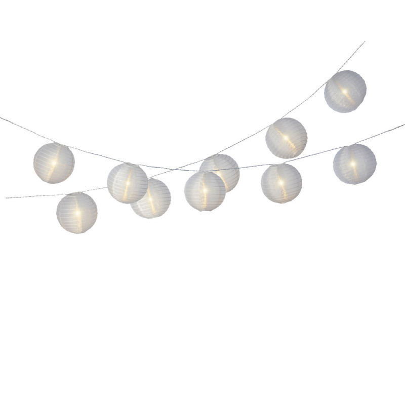 Guirlande décorative, 15 ampoules LED, blanc chaud