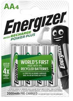 Piles rechargeables Energizer 2000mAh : x4