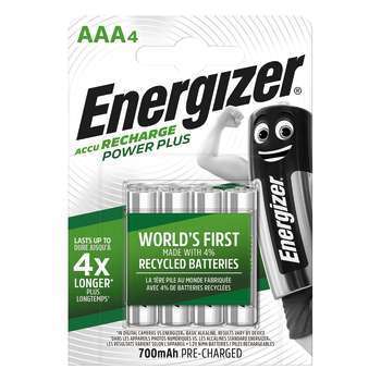 Piles rechargeables Energizer AAA 700mAh : x4