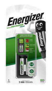 Energizer Recharge Mini + 2 piles AA