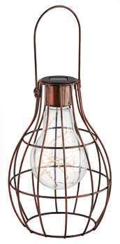 Lanterne solaire à suspendre Eureka en métal bronz