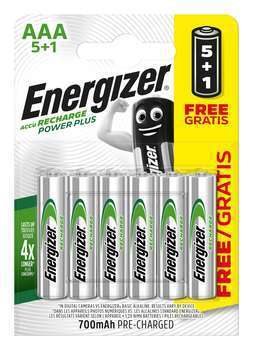 Piles Rechargeables Energizer Power Plus AAA/LR3 7