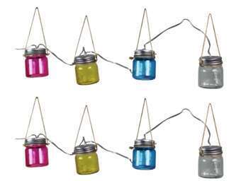 Guirlande Blanes solaire 8 leds - Longueur 320 cm