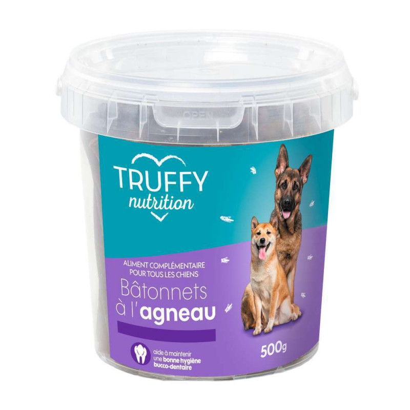 Bâtonnets à l'agneau pour chien 500g