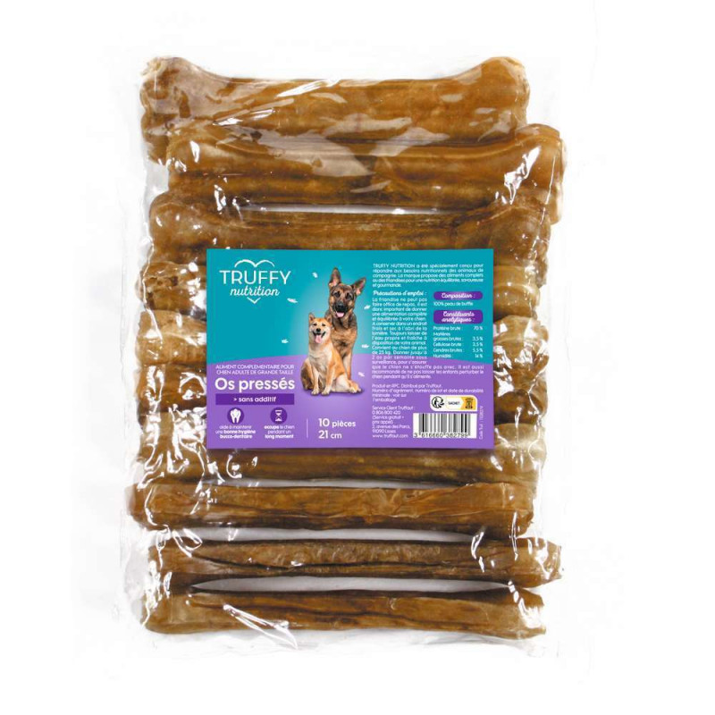 Os pressés pour chien Truffy nutrition 21cm x 10 p