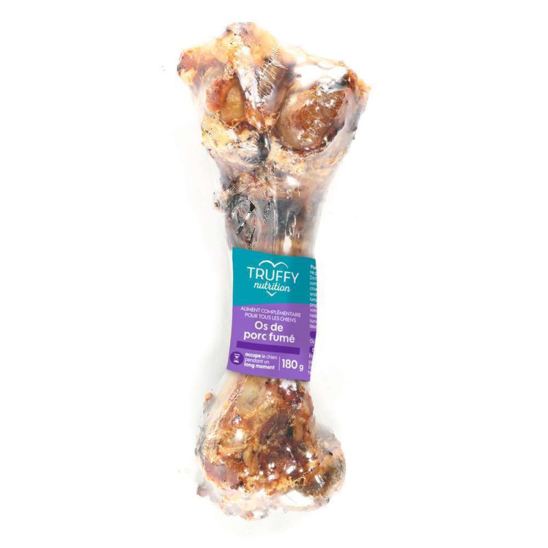 Os de porc fumé pour chien Truffaut nutrition 180g