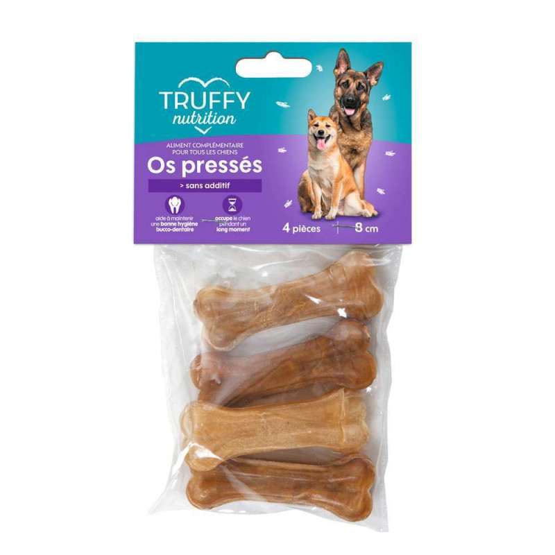 Os pressés pour chien 8cm x4 pièces